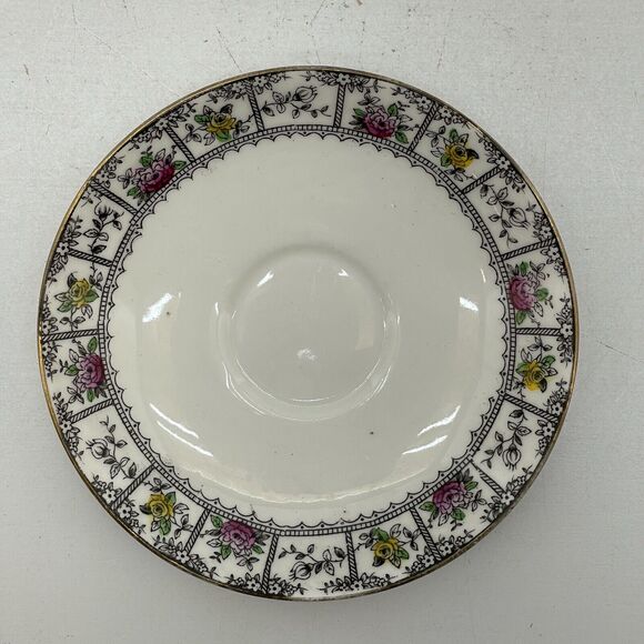 Tea Cup and Saucer Set 1834 Floral Design Fine Bone China Made in England - Picture 8 of 15